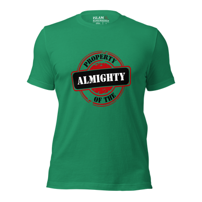 ADULT T-Shirt - PROPERTY OF THE ALMIGHTY - Black/White/Black