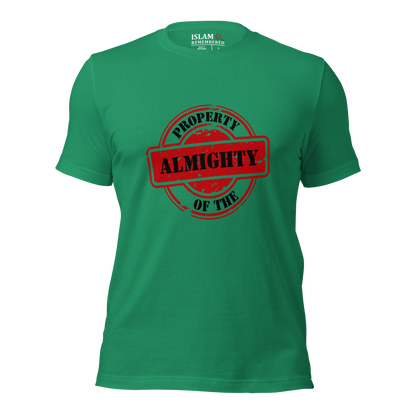 ADULT T-Shirt - PROPERTY OF THE ALMIGHTY - Black/Black/Red