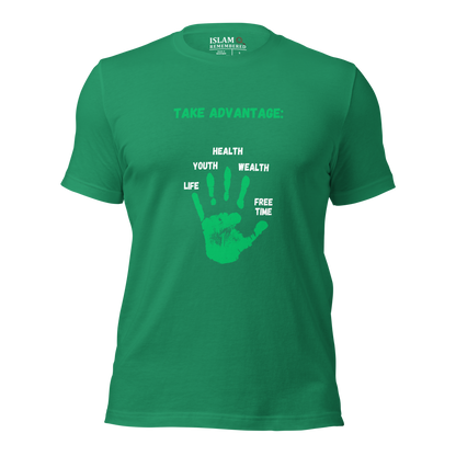 ADULT T-Shirt - ADVANTAGE - Green/White