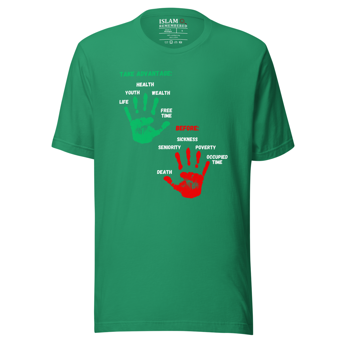 WOMEN's T-Shirt - ADVANTAGE BEFORE - Green/Red/White