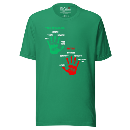 WOMEN's T-Shirt - ADVANTAGE BEFORE - Green/Red/White