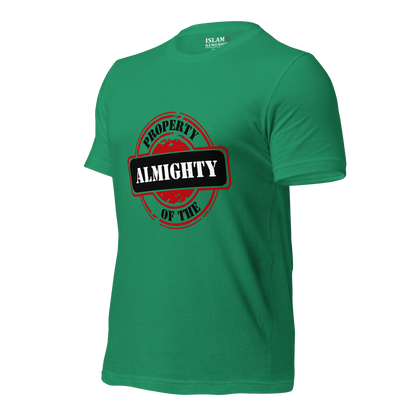 ADULT T-Shirt - PROPERTY OF THE ALMIGHTY - Black/White/Black