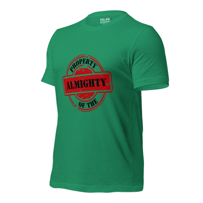 ADULT T-Shirt - PROPERTY OF THE ALMIGHTY - Black/Black/Red