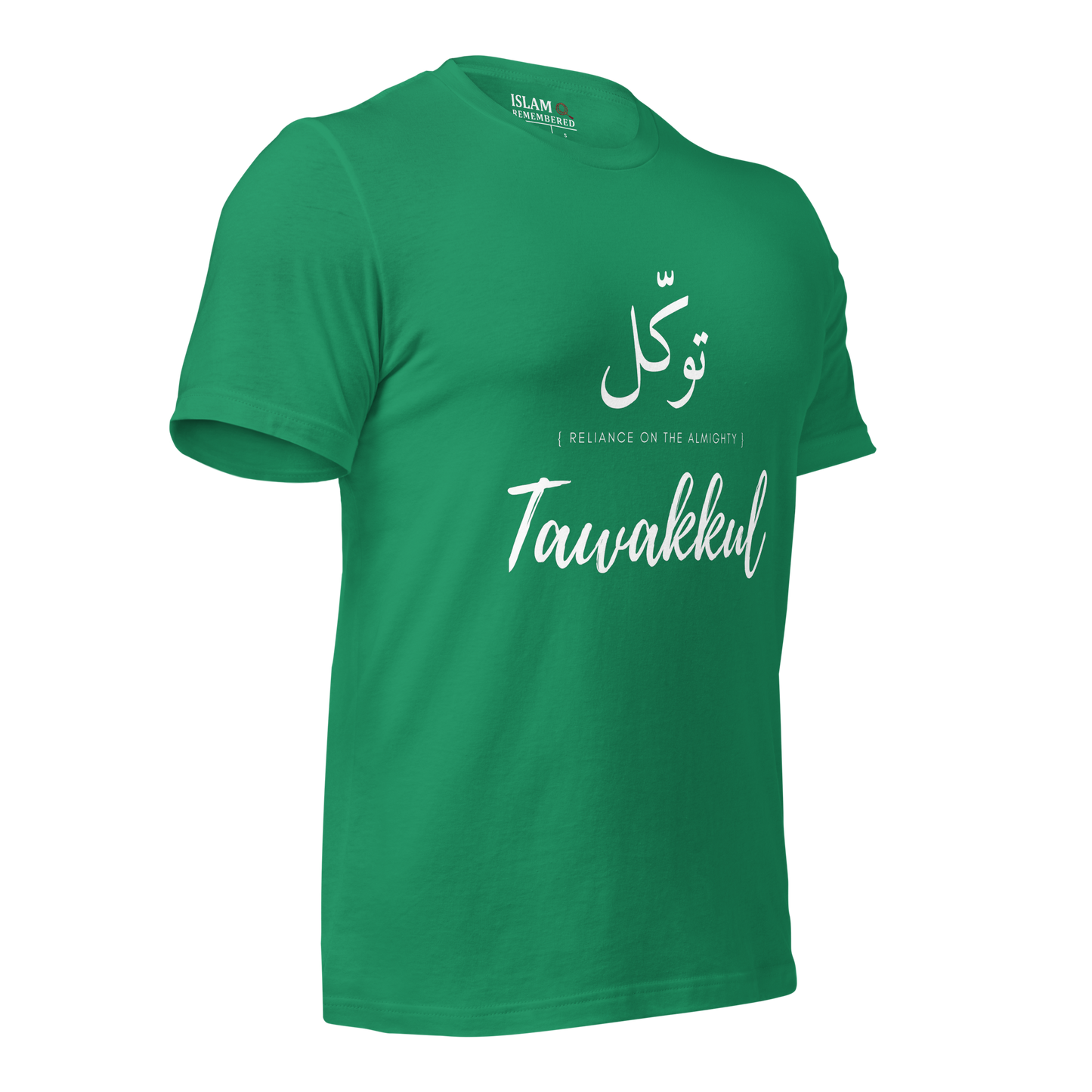 ADULT T-Shirt - TAWAKKUL (RELIANCE) Arabic/English - White