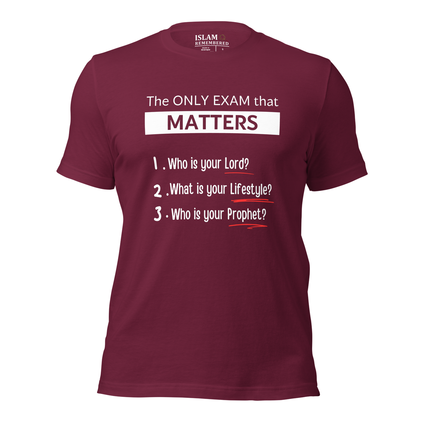 ADULT T-Shirt - ONLY EXAM MATTERS - White