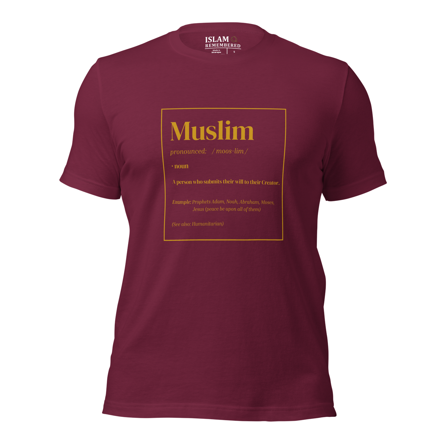 ADULT T-Shirt - MUSLIM DEFINITION - Gold