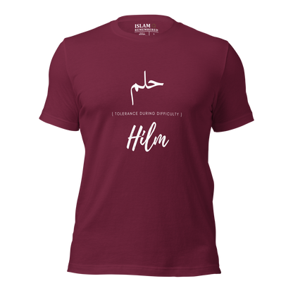 ADULT T-Shirt - HILM (TOLERANCE) Arabic/English - White