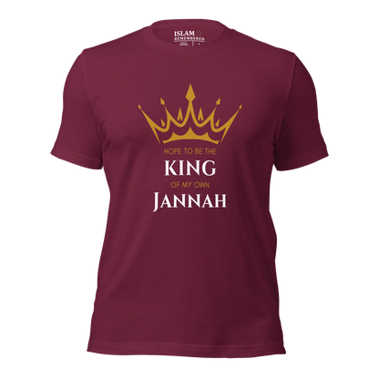 MEN's T-Shirt - KING OF MY OWN JANNAH - White