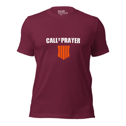 ADULT T-Shirt - CALL OF PRAYER - White/Orange