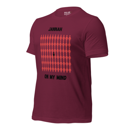 MEN's T-Shirt - JANNAH ON MY MIND - Black