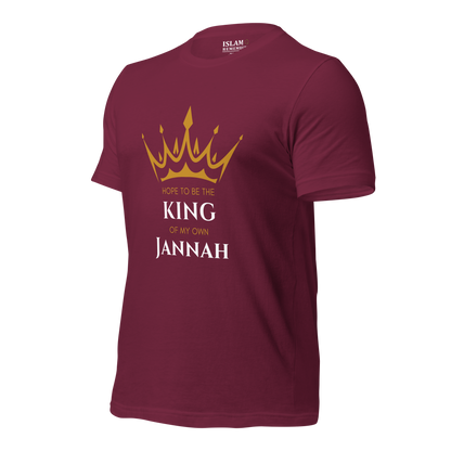 MEN's T-Shirt - KING OF MY OWN JANNAH - White