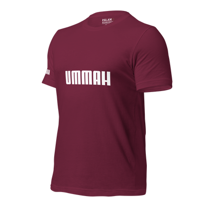 ADULT T-Shirt - UMMAH (w/ Arm Logo) - White