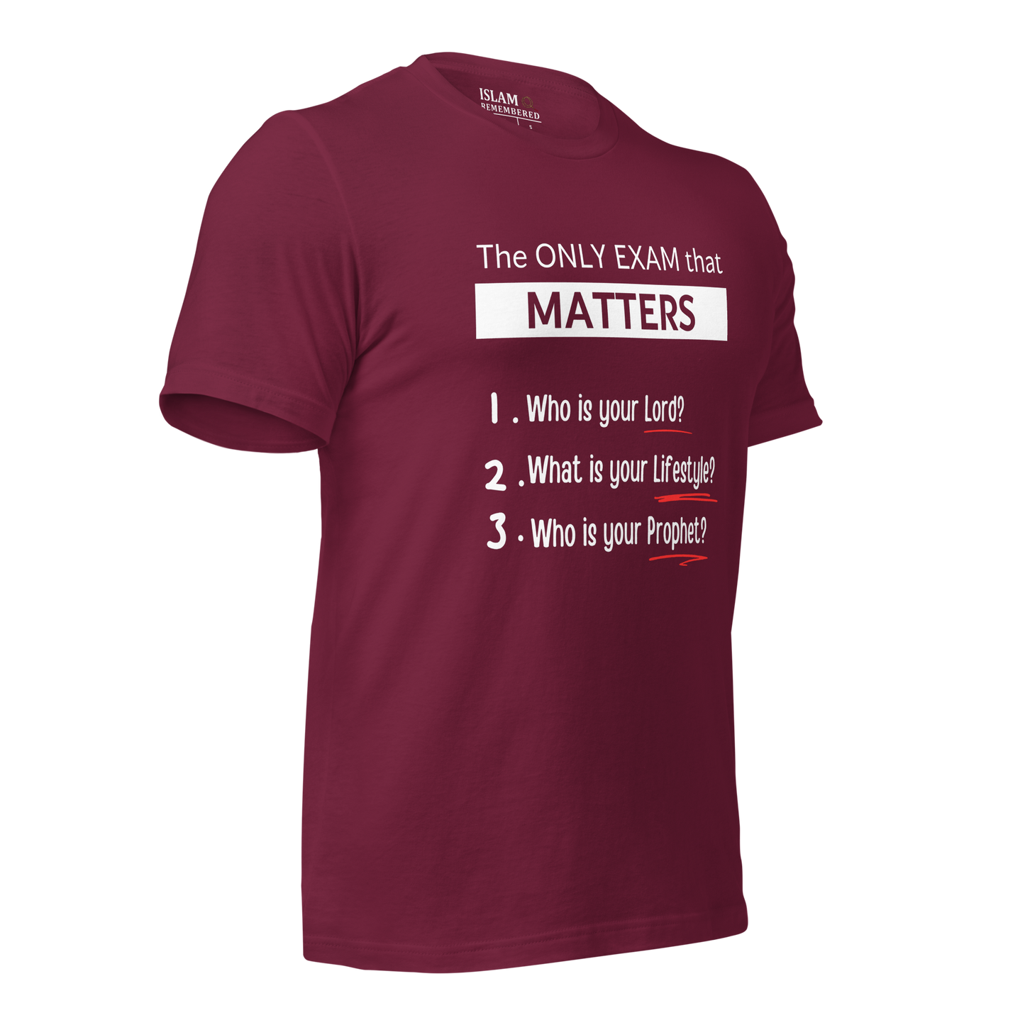 ADULT T-Shirt - ONLY EXAM MATTERS - White