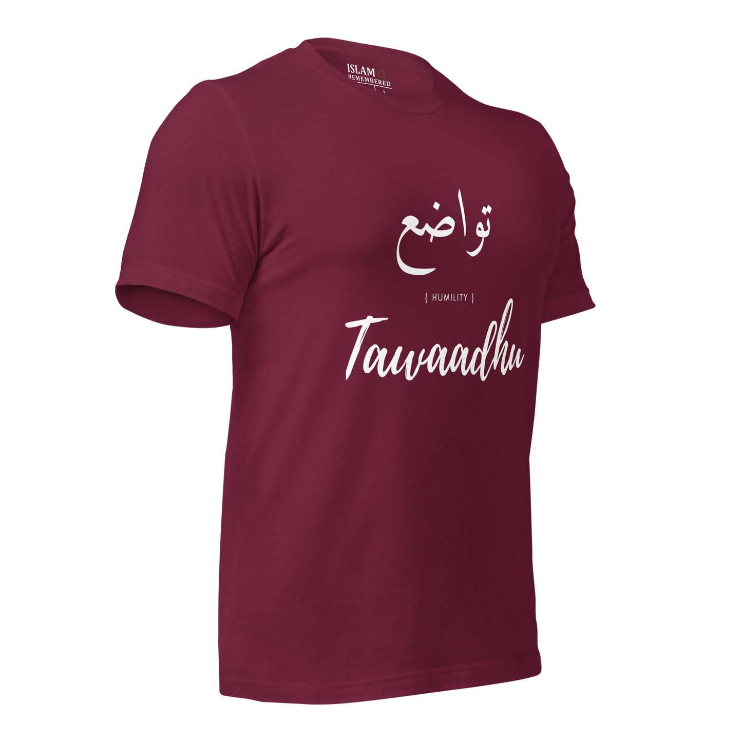 ADULT T-Shirt - TAWAADHU (HUMILITY) Arabic/English - White