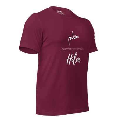 ADULT T-Shirt - HILM (TOLERANCE) Arabic/English - White