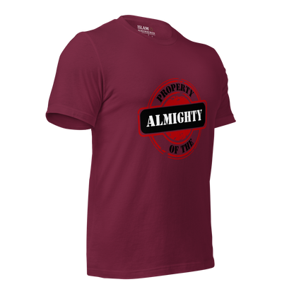 ADULT T-Shirt - PROPERTY OF THE ALMIGHTY - Black/White/Black