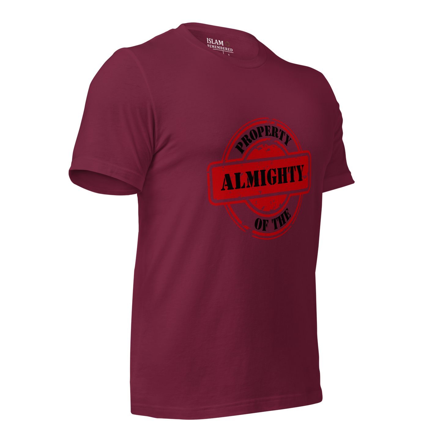 ADULT T-Shirt - PROPERTY OF THE ALMIGHTY - Black/Black/Red