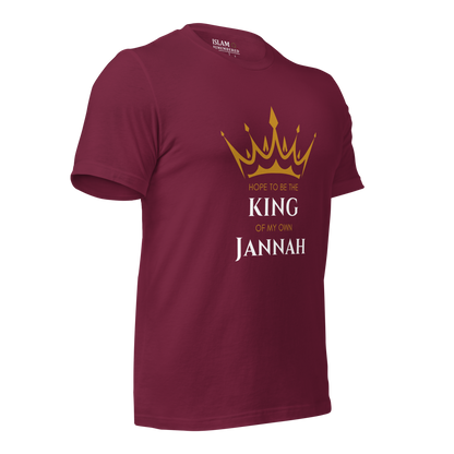 MEN's T-Shirt - KING OF MY OWN JANNAH - White