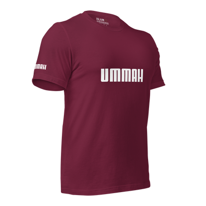 ADULT T-Shirt - UMMAH (w/ Arm Logo) - White