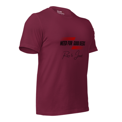 ADULT T-Shirt - NEED FOR GOOD DEEDS - Black/Red