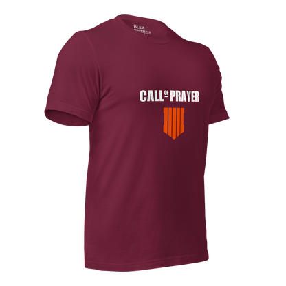 ADULT T-Shirt - CALL OF PRAYER - White/Orange