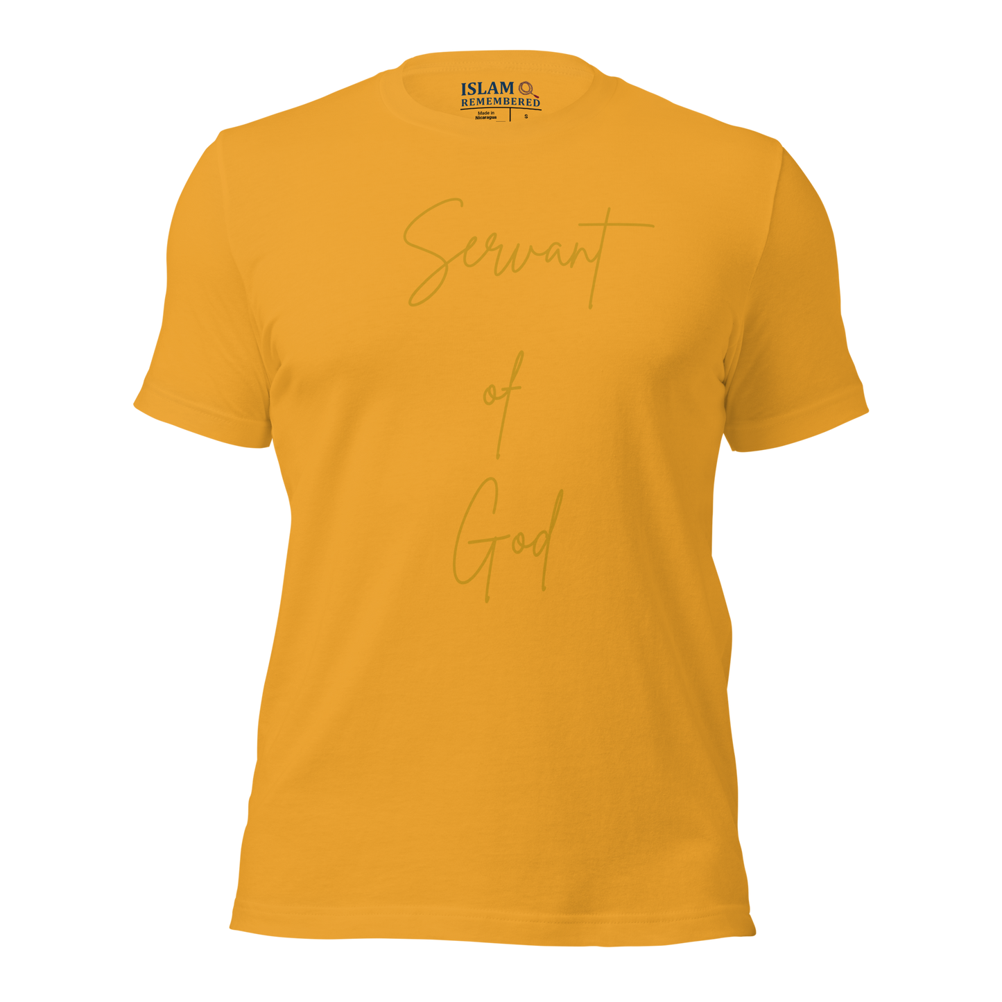 ADULT T-Shirt - SERVANT OF GOD (Signature Collection) - Gold