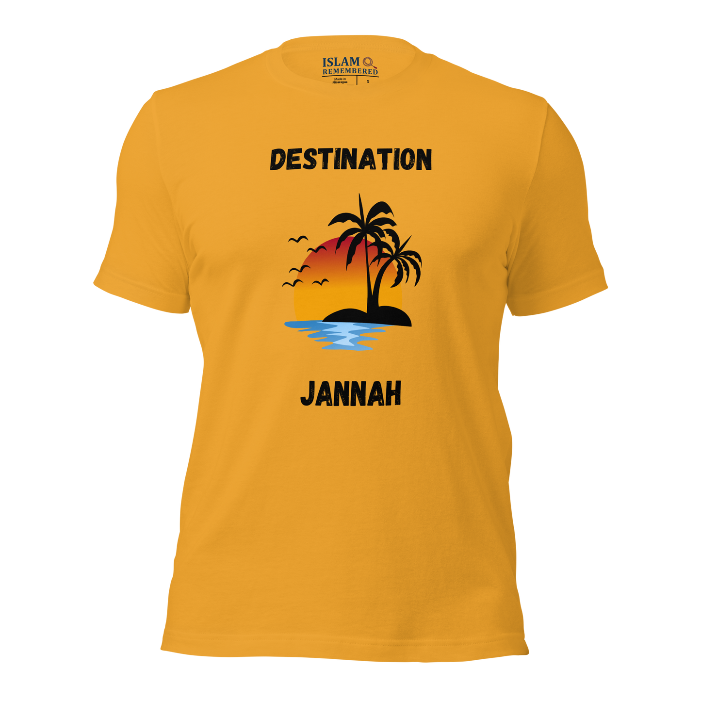 ADULT T-Shirt - DESTINATION JANNAH (Island Collection) - Black