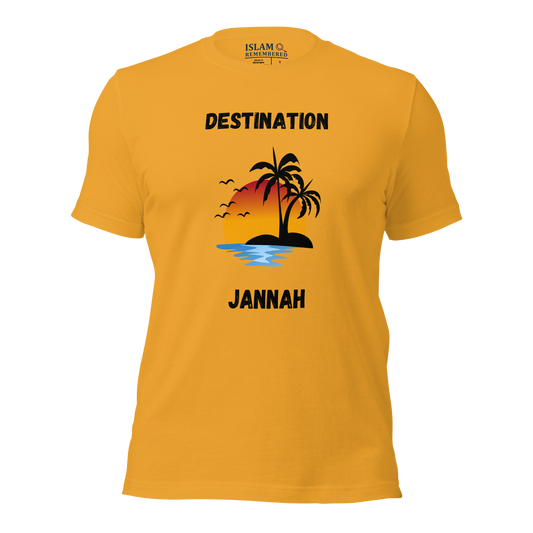 ADULT T-Shirt - DESTINATION JANNAH (Island Collection) - Black