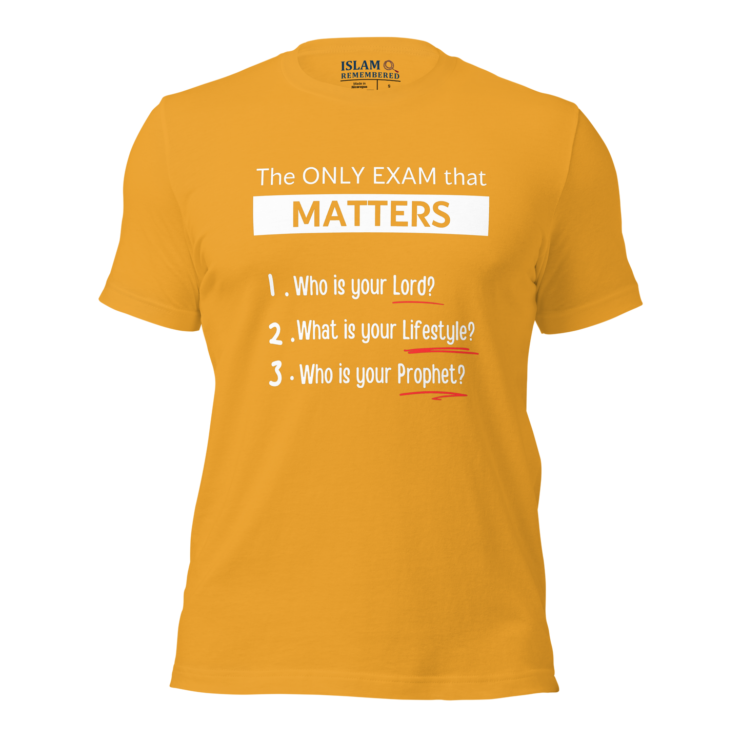 ADULT T-Shirt - ONLY EXAM MATTERS - White