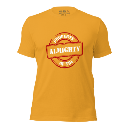 ADULT T-Shirt - PROPERTY OF THE ALMIGHTY - White