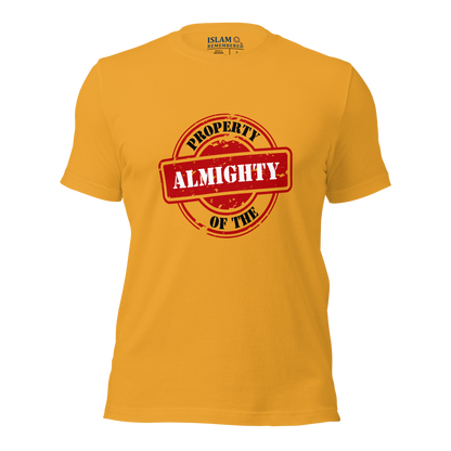 ADULT T-Shirt - PROPERTY OF THE ALMIGHTY - Black/White