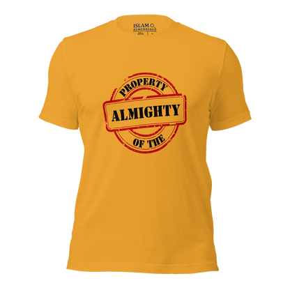 ADULT T-Shirt - PROPERTY OF THE ALMIGHTY - Black