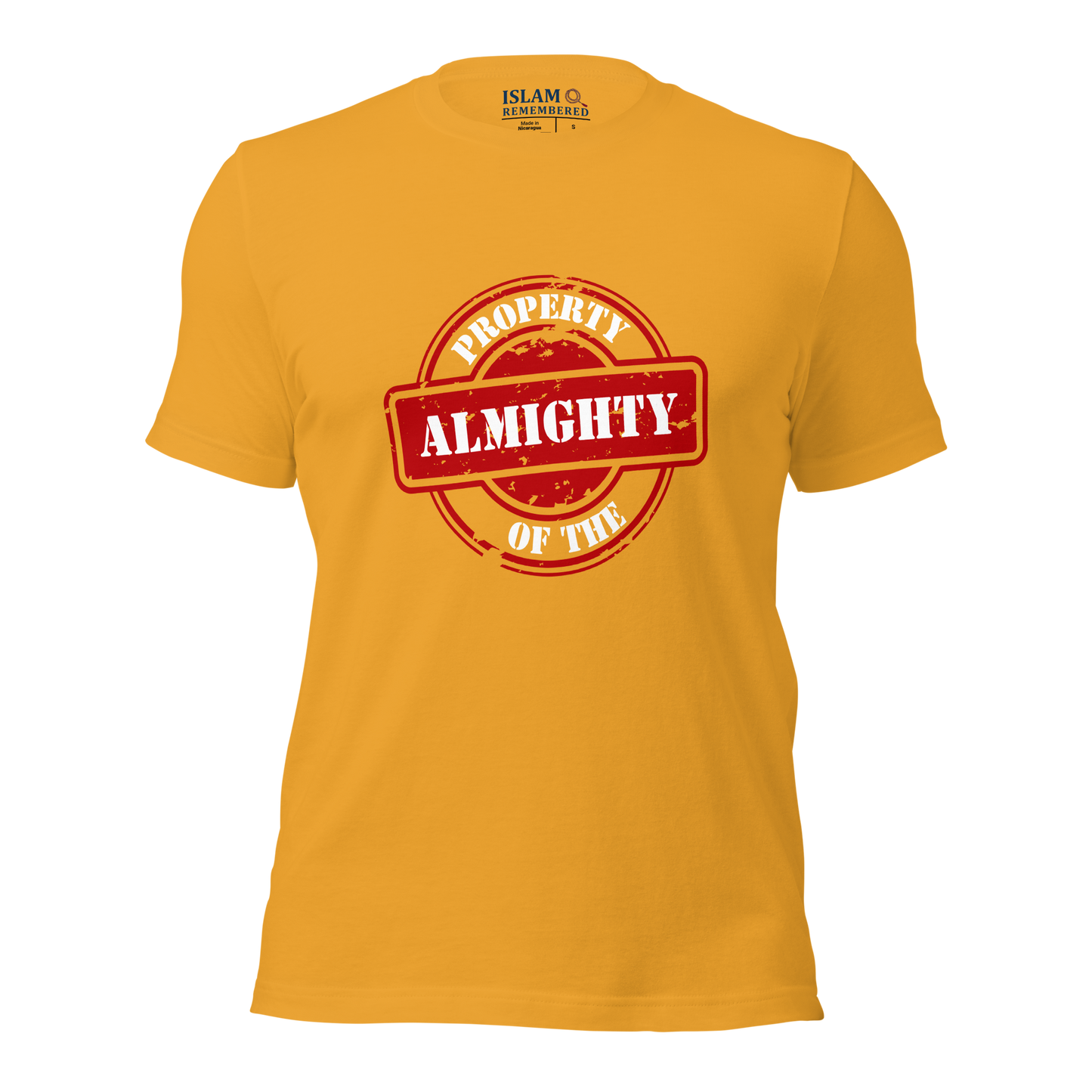 ADULT T-Shirt - PROPERTY OF THE ALMIGHTY - White/White/Red