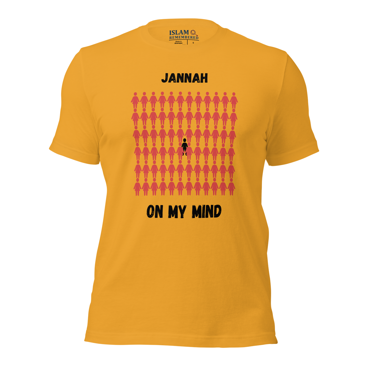 MEN's T-Shirt - JANNAH ON MY MIND - Black