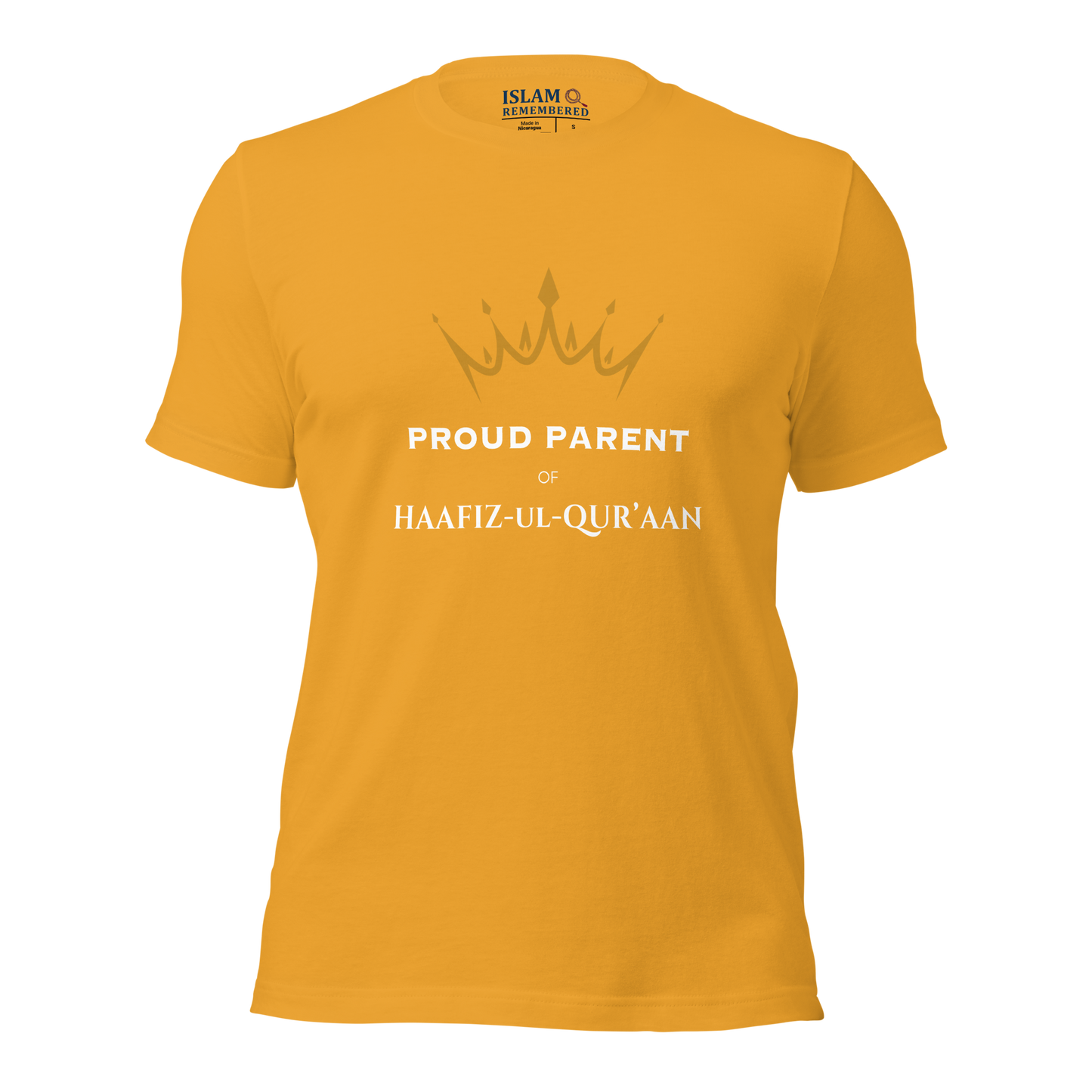 ADULT T-Shirt - PROUD PARENT OF HAAFIZ - White