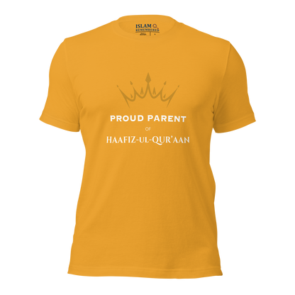 ADULT T-Shirt - PROUD PARENT OF HAAFIZ - White