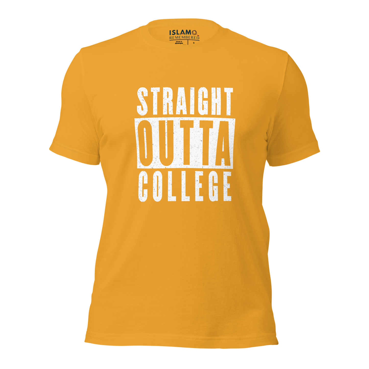 ADULT T-Shirt - STRAIGHT OUTTA COLLEGE