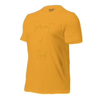 ADULT T-Shirt - SERVANT OF GOD (Signature Collection) - Gold