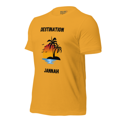 ADULT T-Shirt - DESTINATION JANNAH (Island Collection) - Black