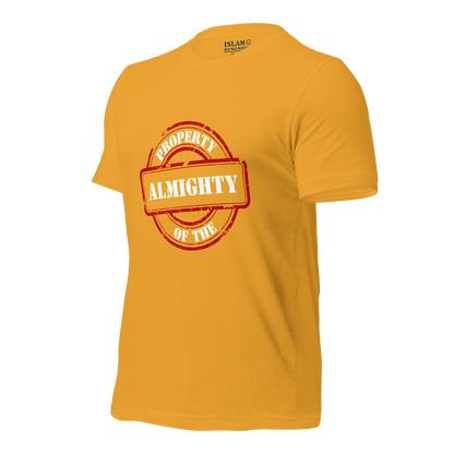 ADULT T-Shirt - PROPERTY OF THE ALMIGHTY - White