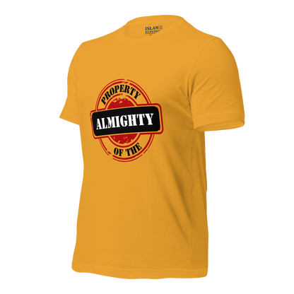 ADULT T-Shirt - PROPERTY OF THE ALMIGHTY - Black/White/Black