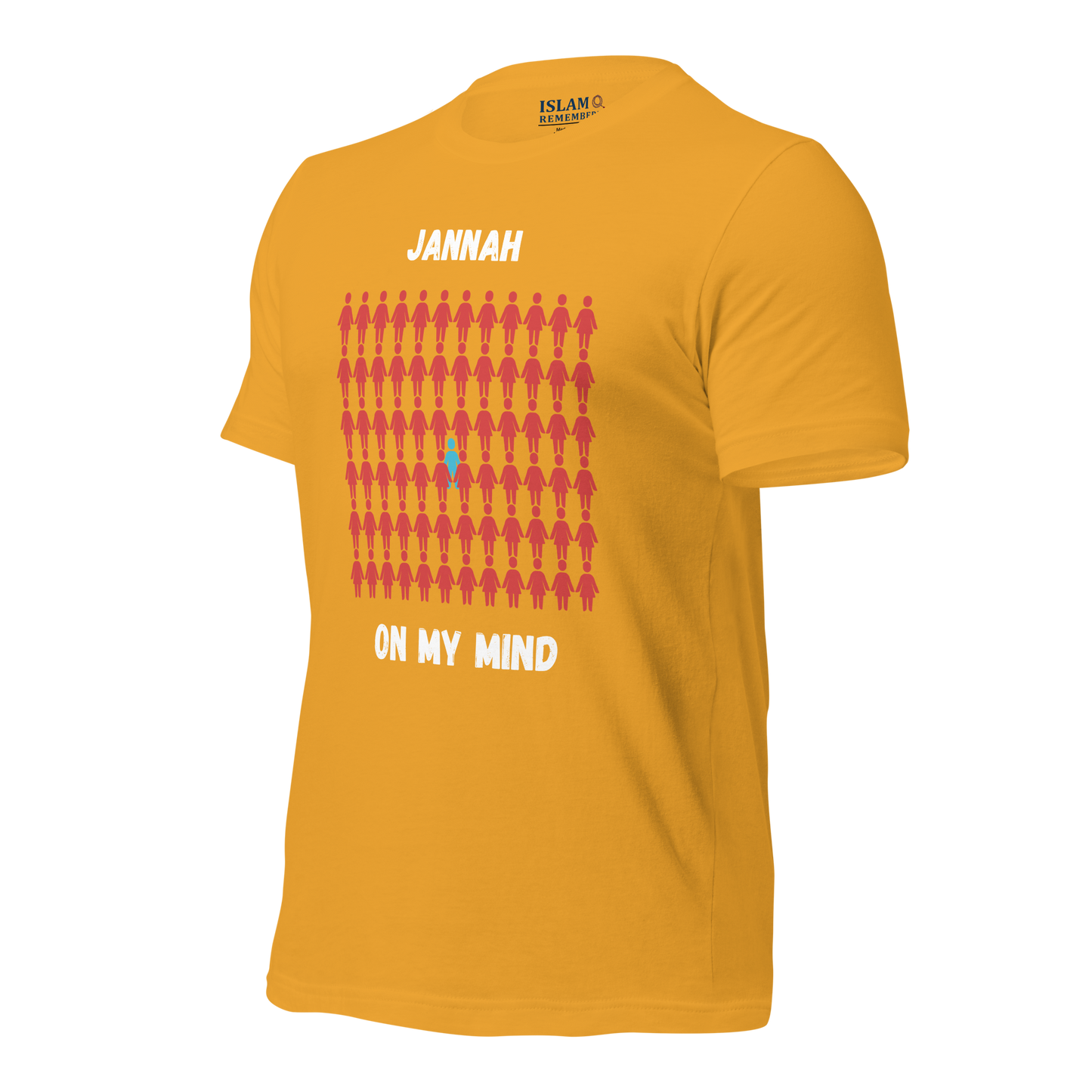 MEN's T-Shirt - JANNAH ON MY MIND - White/Blue