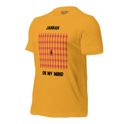 MEN's T-Shirt - JANNAH ON MY MIND - Black