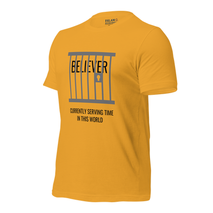 ADULT T-Shirt - BELIEVER SERVING TIME - Black