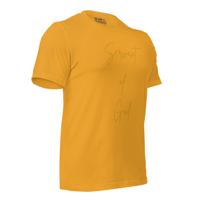 ADULT T-Shirt - SERVANT OF GOD (Signature Collection) - Gold