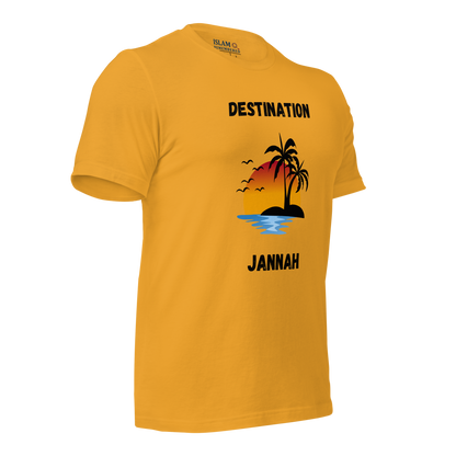 ADULT T-Shirt - DESTINATION JANNAH (Island Collection) - Black