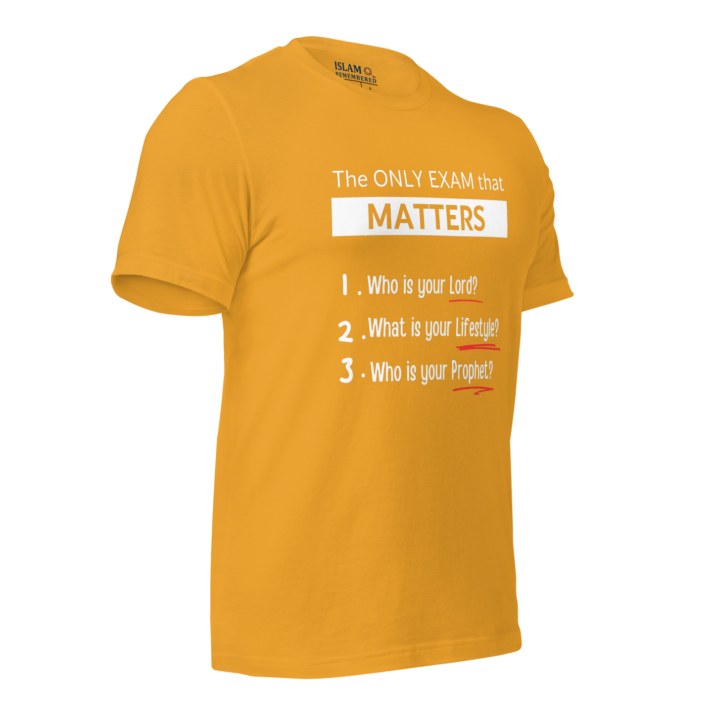 ADULT T-Shirt - ONLY EXAM MATTERS - White