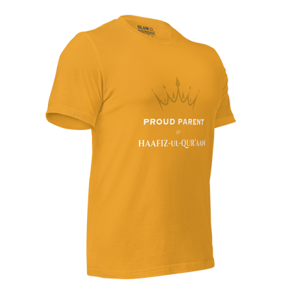 ADULT T-Shirt - PROUD PARENT OF HAAFIZ - White