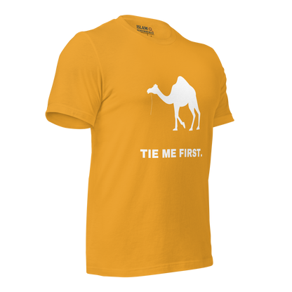 ADULT T-Shirt - TIE ME FIRST - White