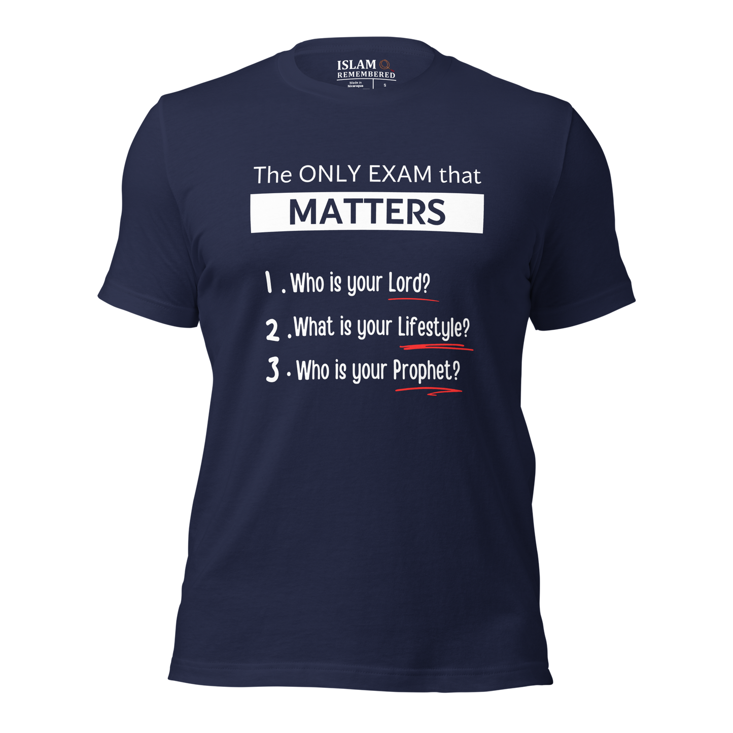 ADULT T-Shirt - ONLY EXAM MATTERS - White